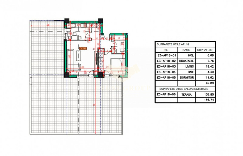 Apartament 2 camere + terasa - Parcul Circului