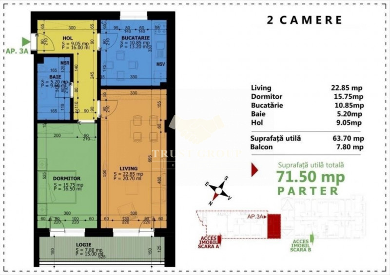 Apartament 2 camere lux - Unirii - Comision 0%