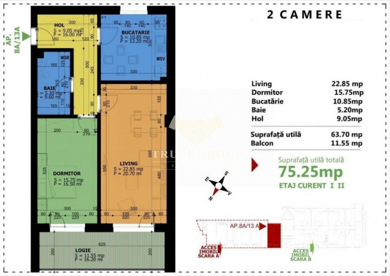 Apartament 2 camere lux - Unirii - Comision 0%