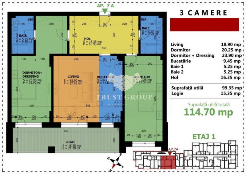 Apartament 3 camere lux - Unirii - Comision 0%