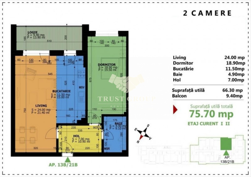 Apartament 2 camere lux - Unirii - Comision 0%