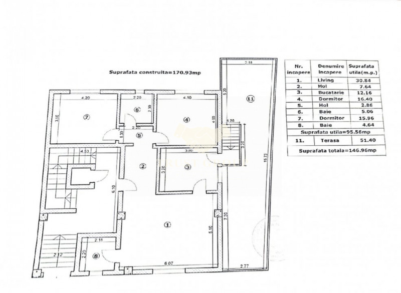 Apatament 3 camere Baneasa