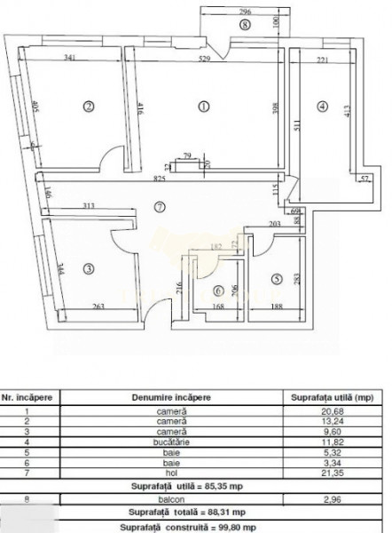 Apartament 3 camere Bucurestii Noi