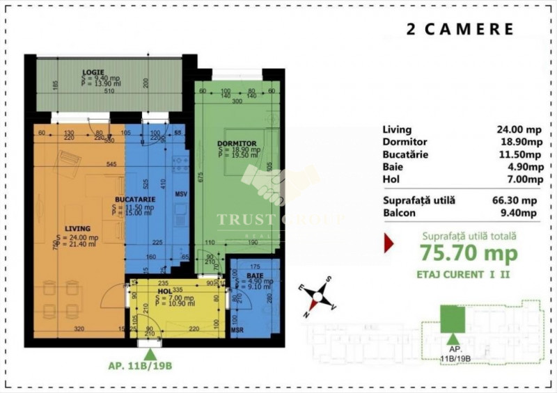 Apartament 2 camere lux - Unirii - Comision 0%