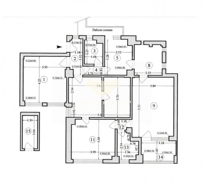 Apartament 4 camere Dacia