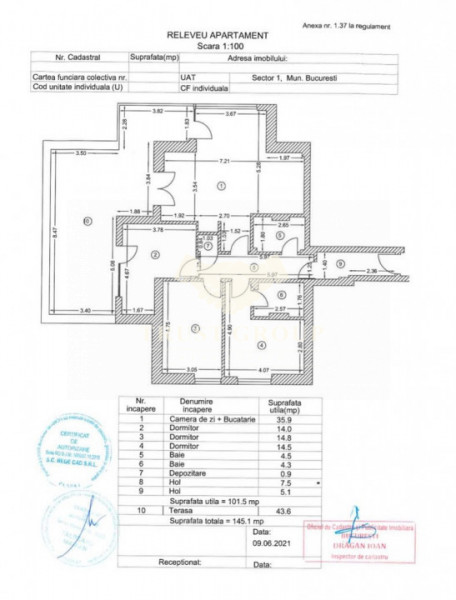 Apartament 4 camere Sisesti