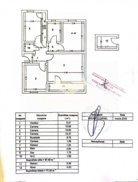 Apartament 3 camere Beller