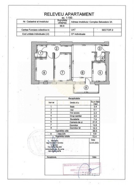 Apartament 3 camere in Aviatiei