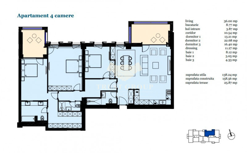 Apartament 4 camere lux - Pipera 
