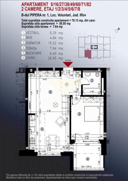 Apartament 2 camere Pipera Confort Nord | COMISION 0%