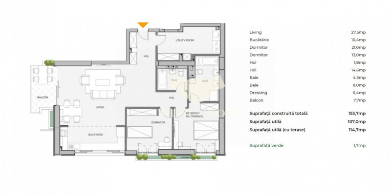 Apartament 3 camere lux - Herastrau- Comision 0%