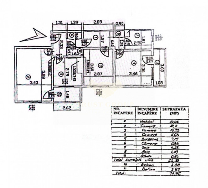 Apartament 3 camere in Aviatiei