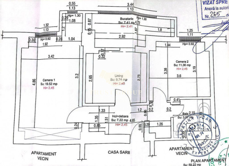 Apartament 3 camere Stefan cel Mare | Parcul Circului | 1981 |