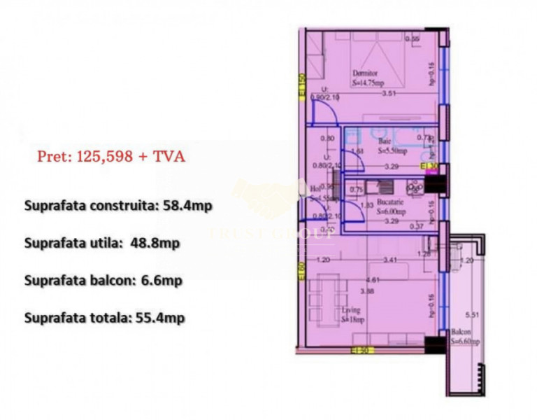 Aparatament 2 camere Baneasa LUX | Bloc 2022