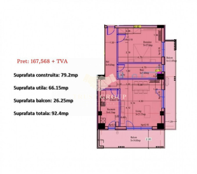 Aparatament 2 camere Baneasa LUX | Bloc 2022