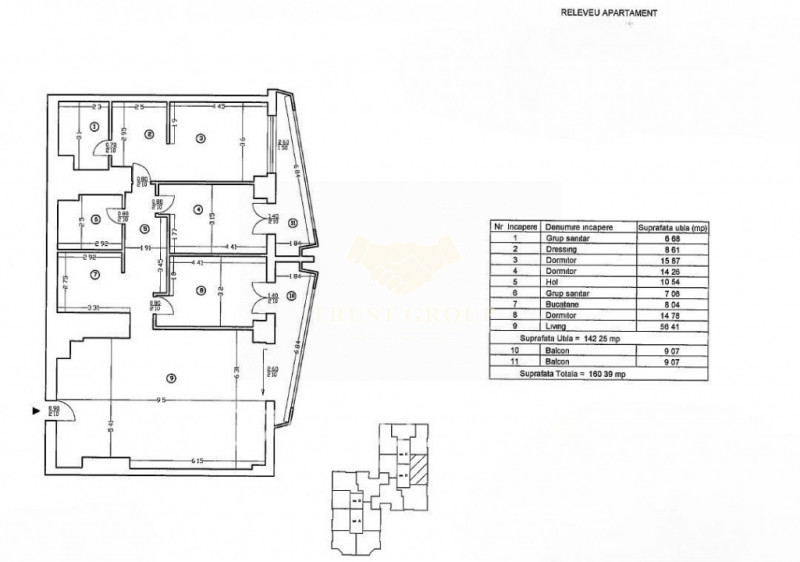 Penthouse 4 camere in Aviatiei