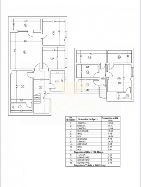 Duplex 4 camere Bucurestii Noi | terasa | 1 loc de parcare