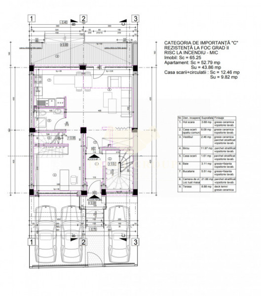 Apartament tip DUPLEX 4 camere+curte Domenii | 3 parcari | 2 boxe depozitare