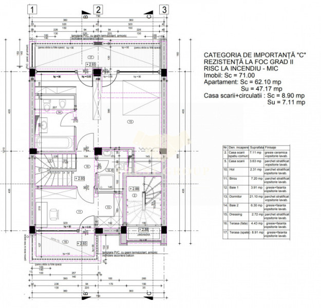 Apartament tip DUPLEX 4 camere+curte Domenii | 3 parcari | 2 boxe depozitare