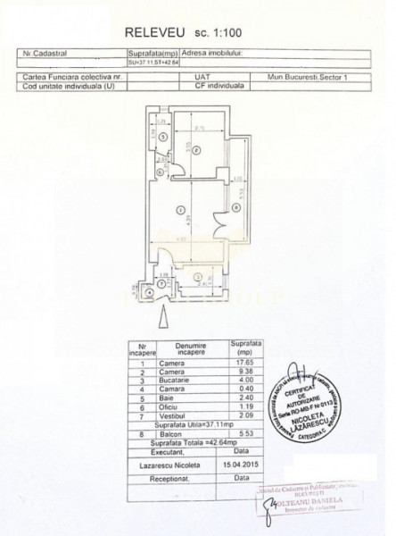 Apartament 2 camere Gara de Nord