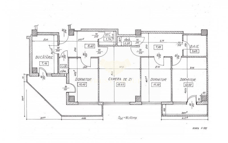 Apartament 4 Camere Titulescu