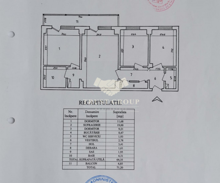 Apartament 3 camere Teiul Doamnei | Lacul Tei | 1992 | posibilitate centrala |