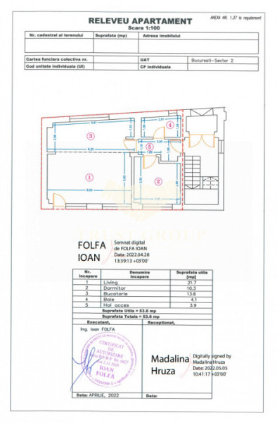 Apartament 2 camere in Barbu Vacarescu