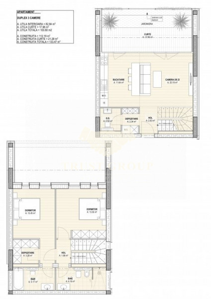 Apartament tip Duplex 3 camere Herastrau 