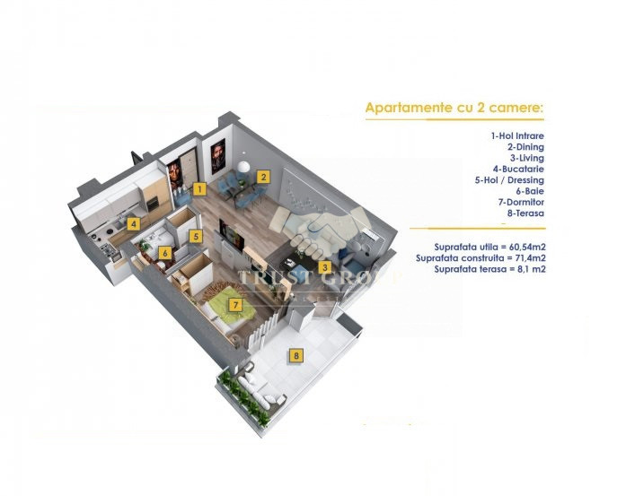 Apartament 2 camere -Lux-Floreasca 