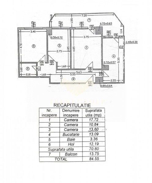 Apartament 3 camere Ion Mihalache