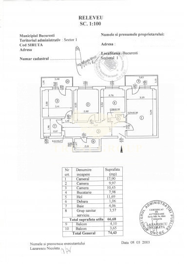 Apartament 3 camere Turda