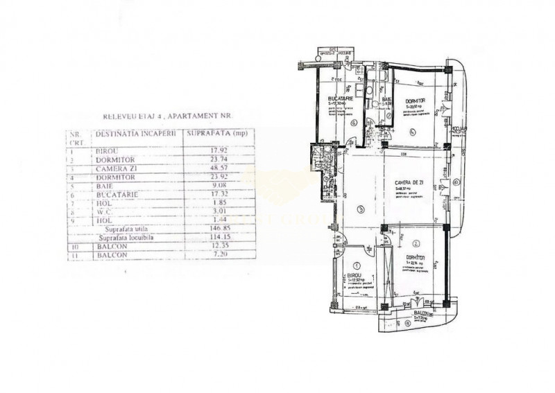 Primaverii 4 camere | Loc parcare| Boxa | 150mp