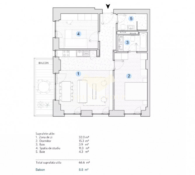 Apartament 3 camere Bucurestii Noi | Marmura | Loc parcare+boxa