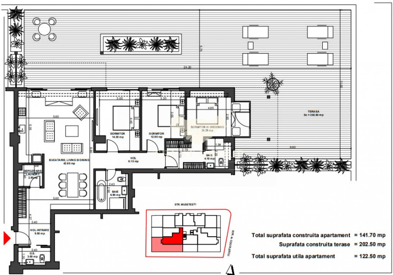 Apartament 4 Camere +terasa 200mp Aviatiei