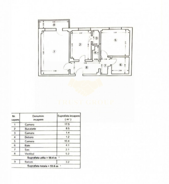 Apartament 2 camere Teiul Doamnei