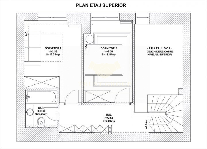 Duplex 3 camere Aviatiei | loc de parcare