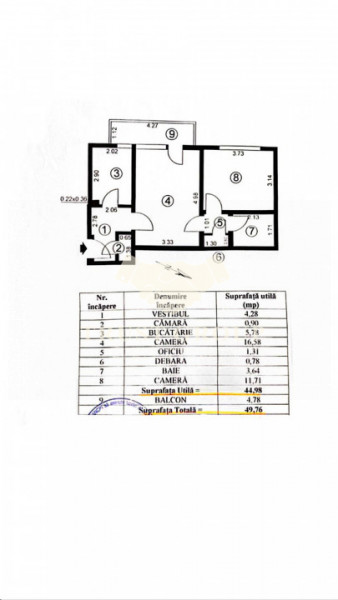 Apartament 2 camere 1 Mai | Ion Mihalache |