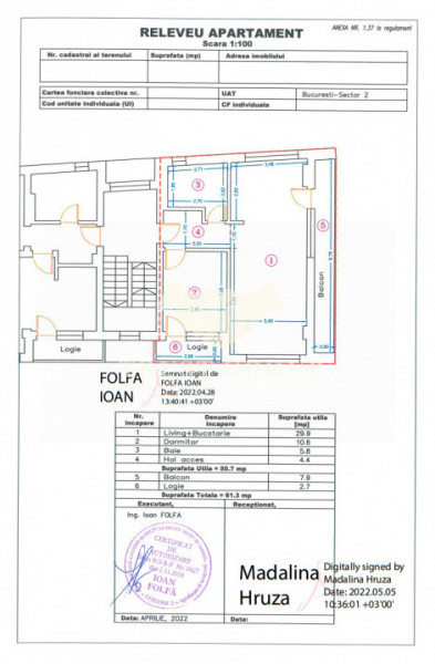 Apartament 2 camere in zona Floreasca | Bloc 2022