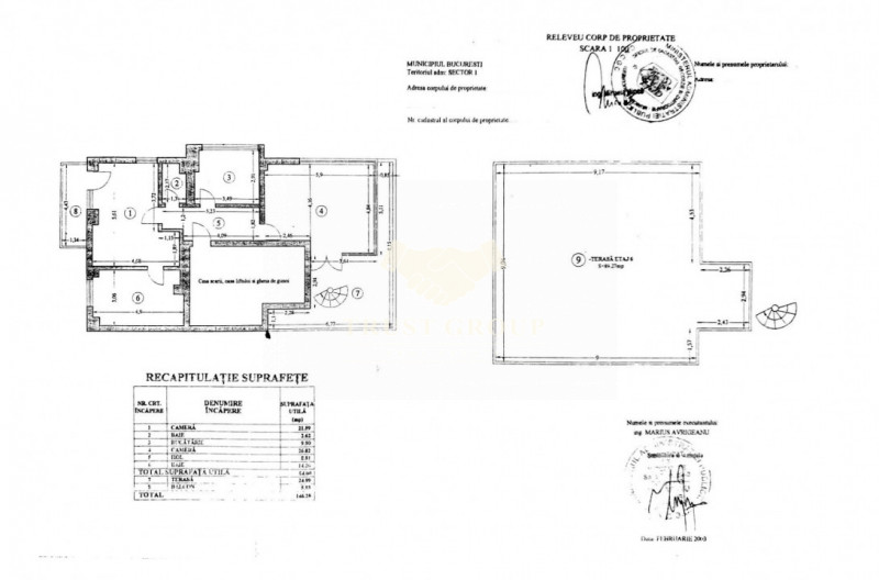 Apartament 2 camere+terasa-Primaverii