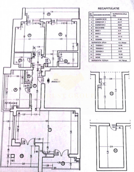 Apartament 3 camere Aviatorilor | loc de parcare + boxa