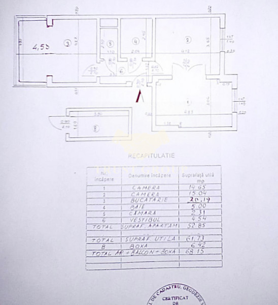 Apartament 2 camere Dorobanti + boxa 6,42mp