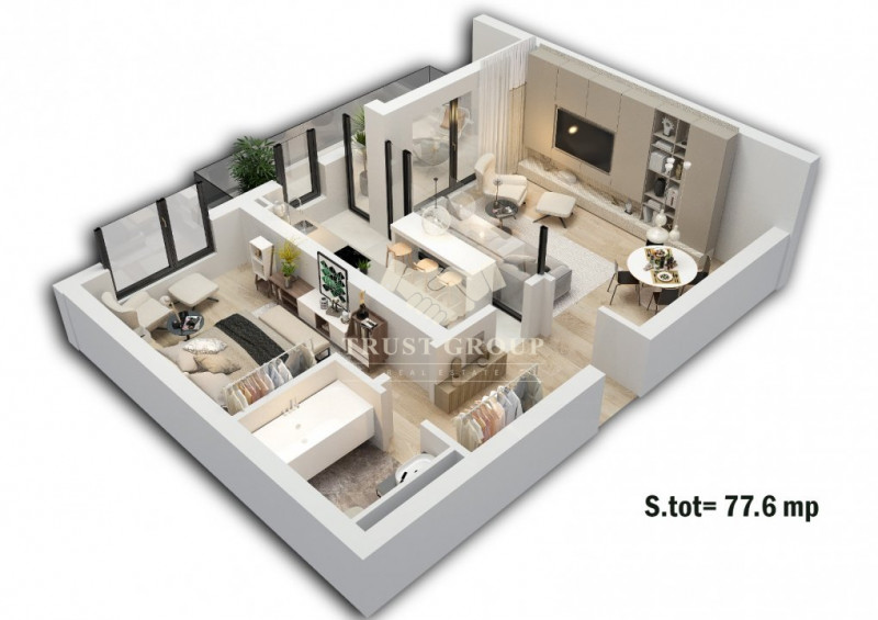 Apartament 2 camere zona Aviatiei | Nusco | 2022 | FAZA 2 | 