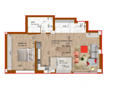 Apartament 2 camere | Domenii