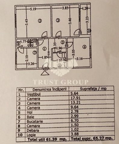 Apartament 3 camere Domenii / Arcul de Triumf