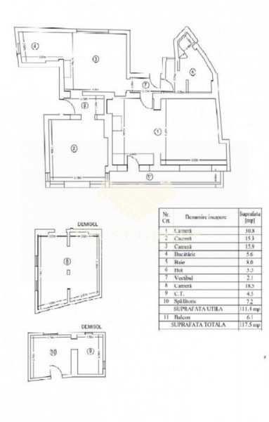 Apartament 3 camere Unirii