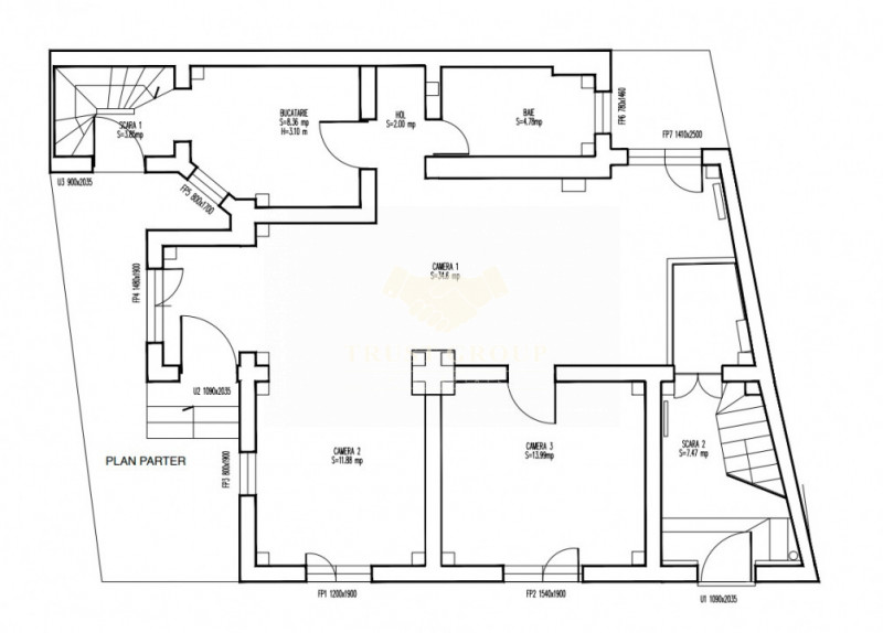 Casa zona Stefan cel Mare | 11 camere | Curte proprie |  Sala de sport