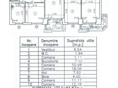 Apartament 4 camere Clucerului