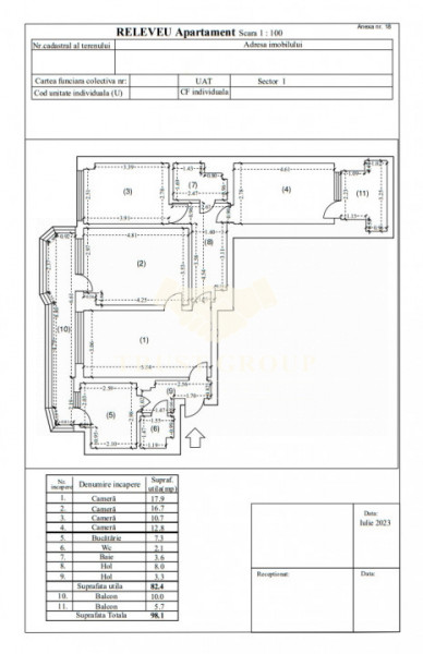 Apartament 4 camere Clucerului