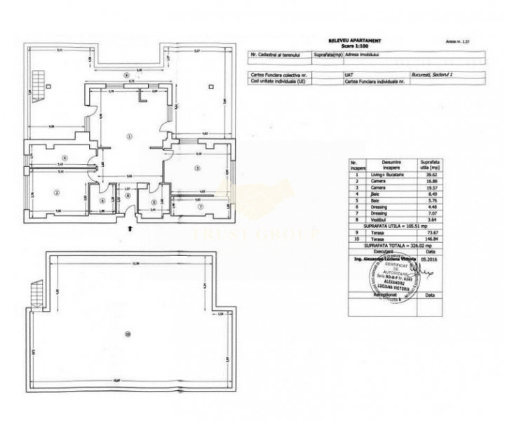 Apartament 3 camere Baneasa | Sisesti | Terasa | Loc de parcare 