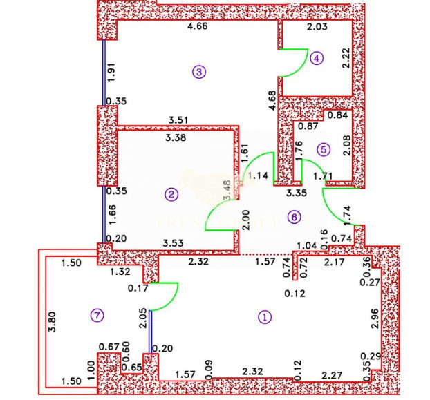 Apartament 3 camere Cortina North 